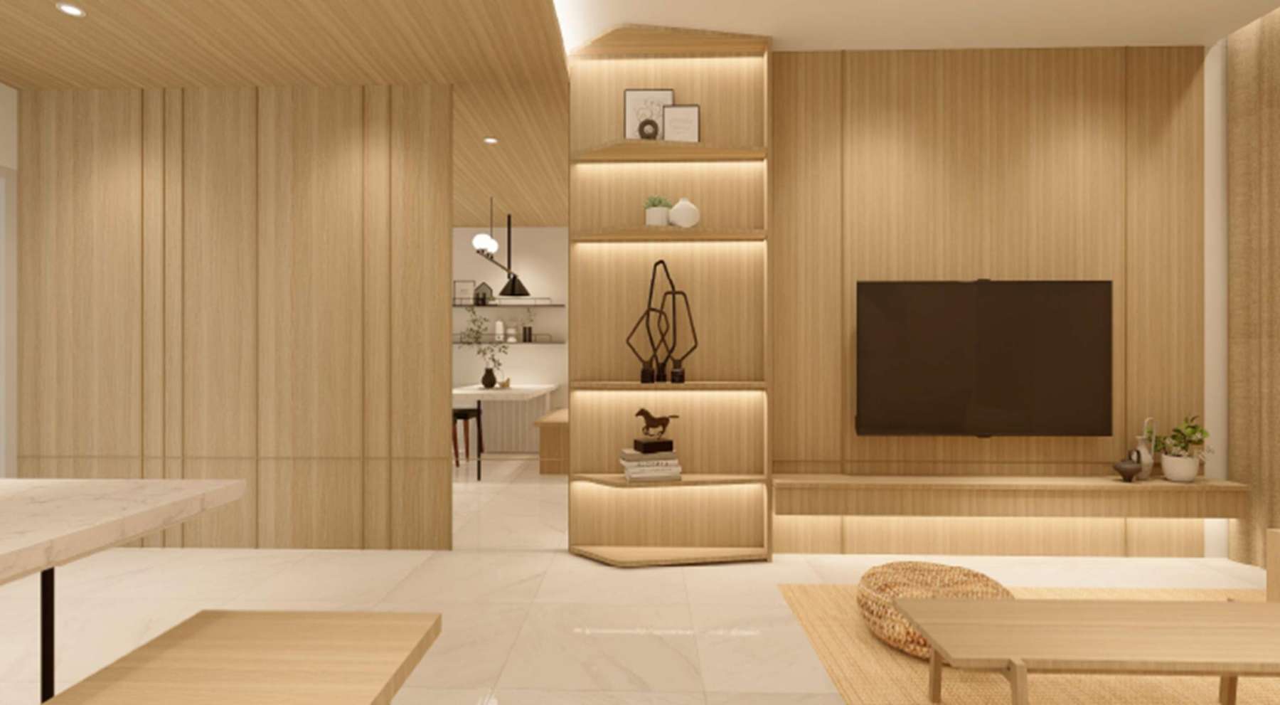 Open-plan living interior